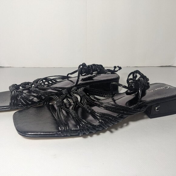 NEW-Size 9.5M Womens Circus NY Sam Edelman Jocelyn Block Heeled Sandals Black - Picture 1 of 7